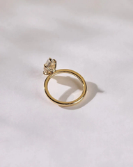 2 CT Marquise Cut Moissanite Solitaire Engagement Ring–Classic Gold Ring