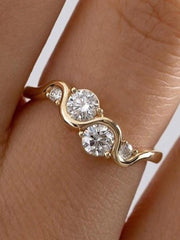 Twisted Sparkle Ring