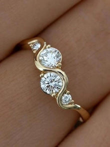 Twisted Sparkle Ring