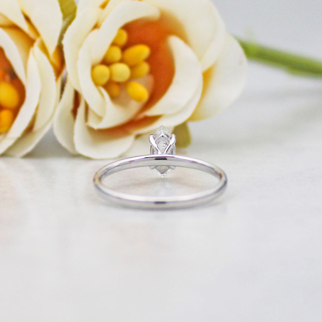 0.30 to 0.70 Carat Marquise Lab Grown Diamond Solitaire Ring Stunning Marquise Cut Diamond Ring Marquise Ring Solid Gold Ring Wedding Ring