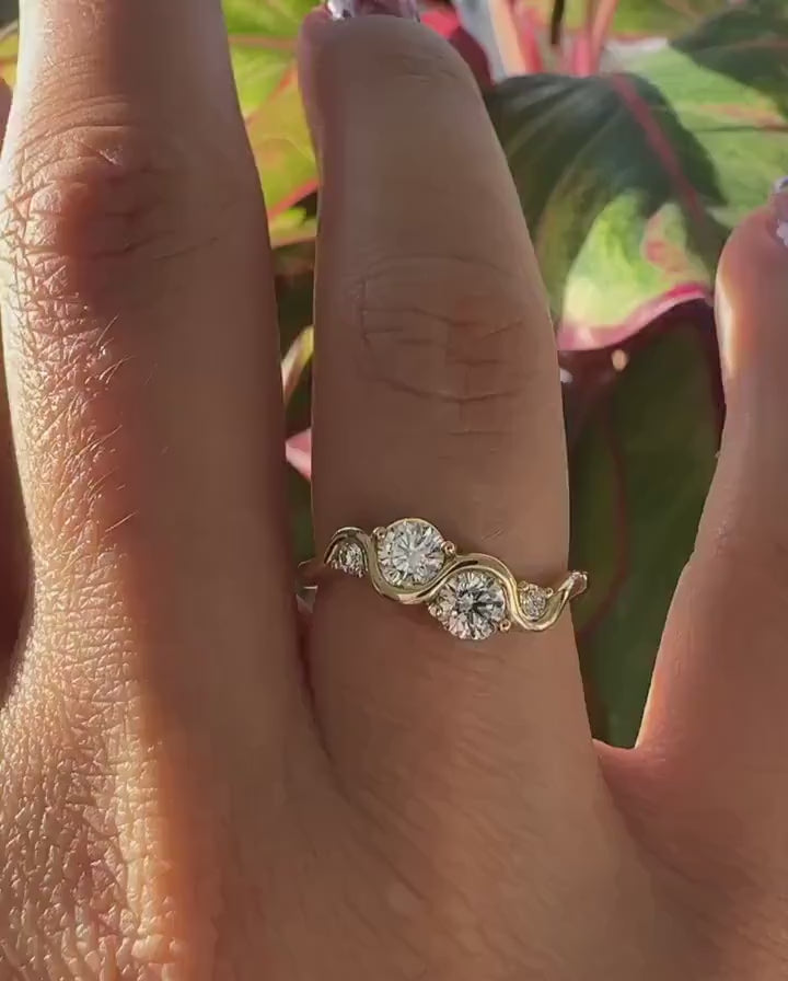 Twisted Sparkle Ring
